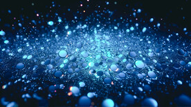 蓝色抽象粒子背景