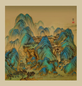 千里江山手绘图 