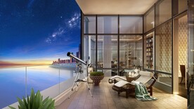 地产阳台夜景海湾PSD分层