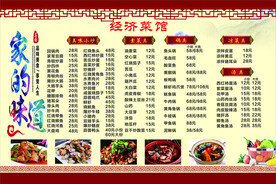 餐饮价格表