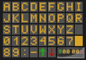 LED英文字母数字