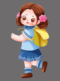  卡通小女生