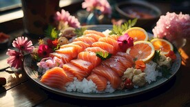 三文鱼刺身 