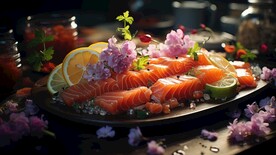 三文鱼刺身 