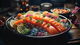 三文鱼刺身 