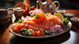 三文鱼刺身 