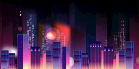 炫彩城市夜景