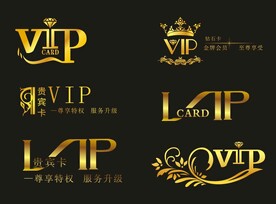 VIP金属字体