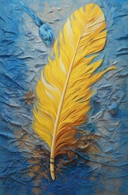 羽毛装饰画 
