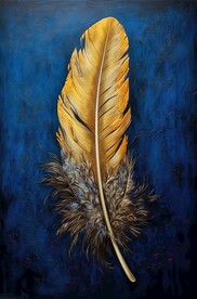 羽毛装饰画 
