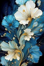 花朵框画 