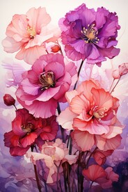 花朵框画 