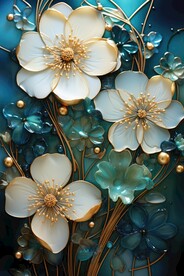 花朵框画 