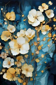 花朵框画 