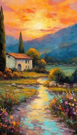 风景油画 