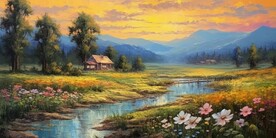 风景油画 