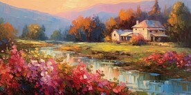 风景油画 