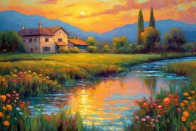 风景油画 