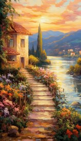 风景油画 