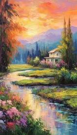 风景油画 