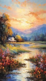 风景油画 
