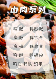 卤肉海报