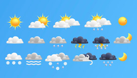 天气预报矢量