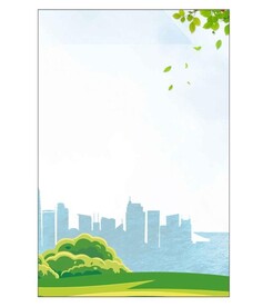 绿色城市背景海报