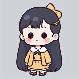 卡通可爱小女生