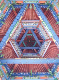 古建筑亭阁顶部