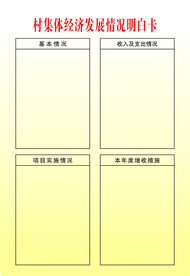 村集体经济发展情况名白卡