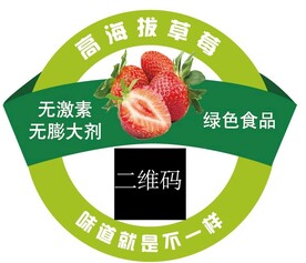 水果不干胶标签贴纸矢量图