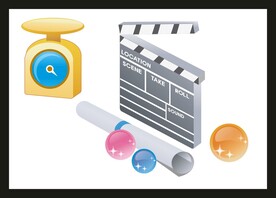 手绘办公用品 卡通办公用品 插