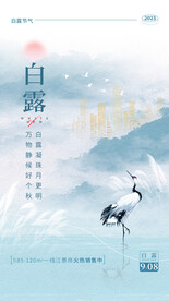 中国风白露海报