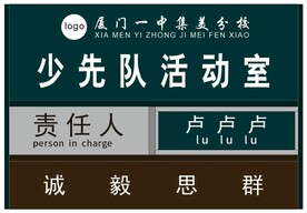 学校科室牌