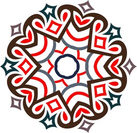 原创印花剪花古典图案图形元素