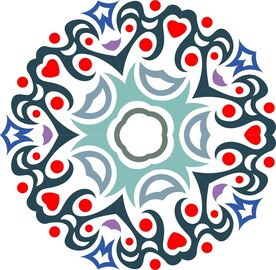 原创印花剪花古典图案图形元素