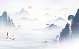 意境中国风山水画