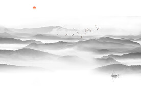 水墨画山水画