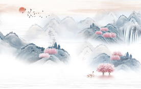 水墨山水画