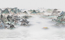 水墨山水画