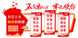核心价值观党建文化墙