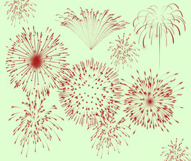 新年元素  烟花