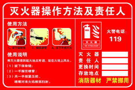 灭火器操作方法