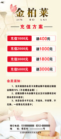 洗浴按摩展架海报