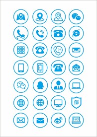 名片专用矢量小图标