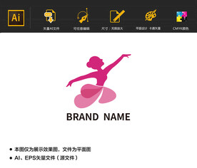 舞蹈logo设计