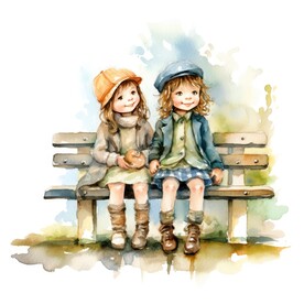 儿童水彩画