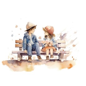 儿童水彩画