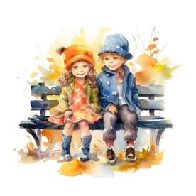 儿童水彩画